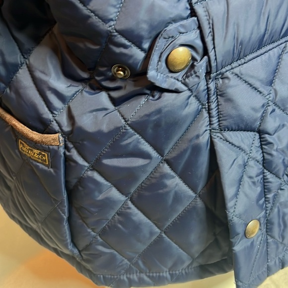 Polo Ralph Lauren Quilted Barn Jacket Navy XL – Corduroy Collar & Trim - Picture 11 of 12
